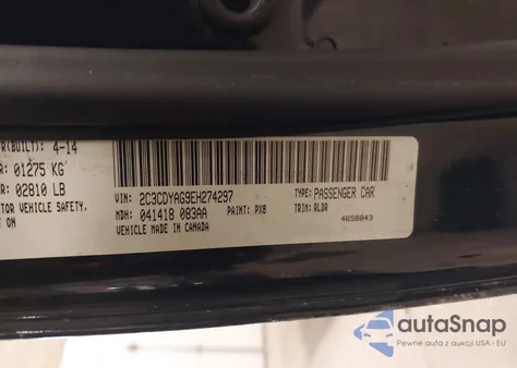 2014 Dodge Challenger Sxt from USA, damaged, VIN 2C3CDYAG9EH274297